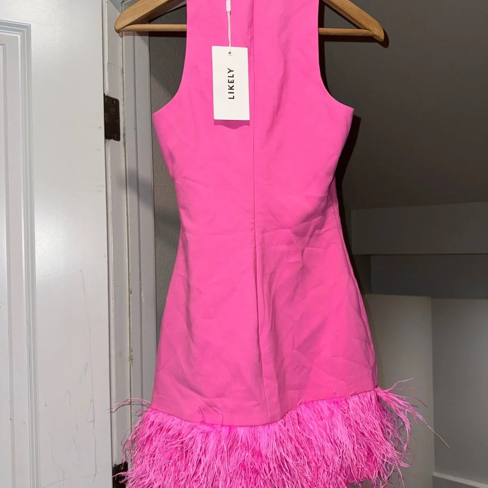 Likely Pink Ruffled Sheath Mini Dress - Picture 3 of 4